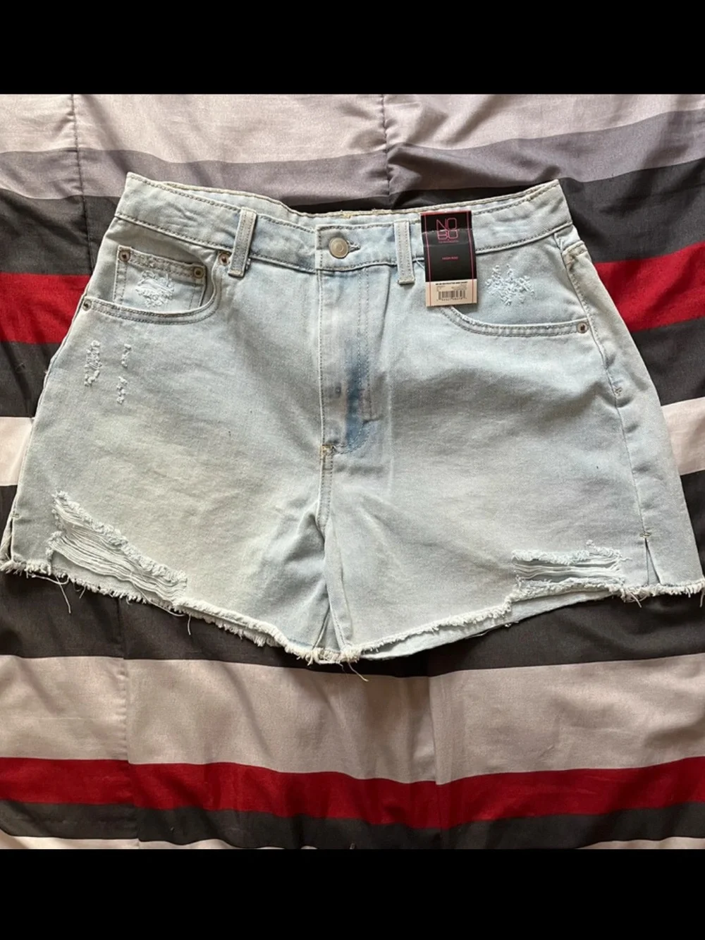 Light Blue Denim Jean Shorts
